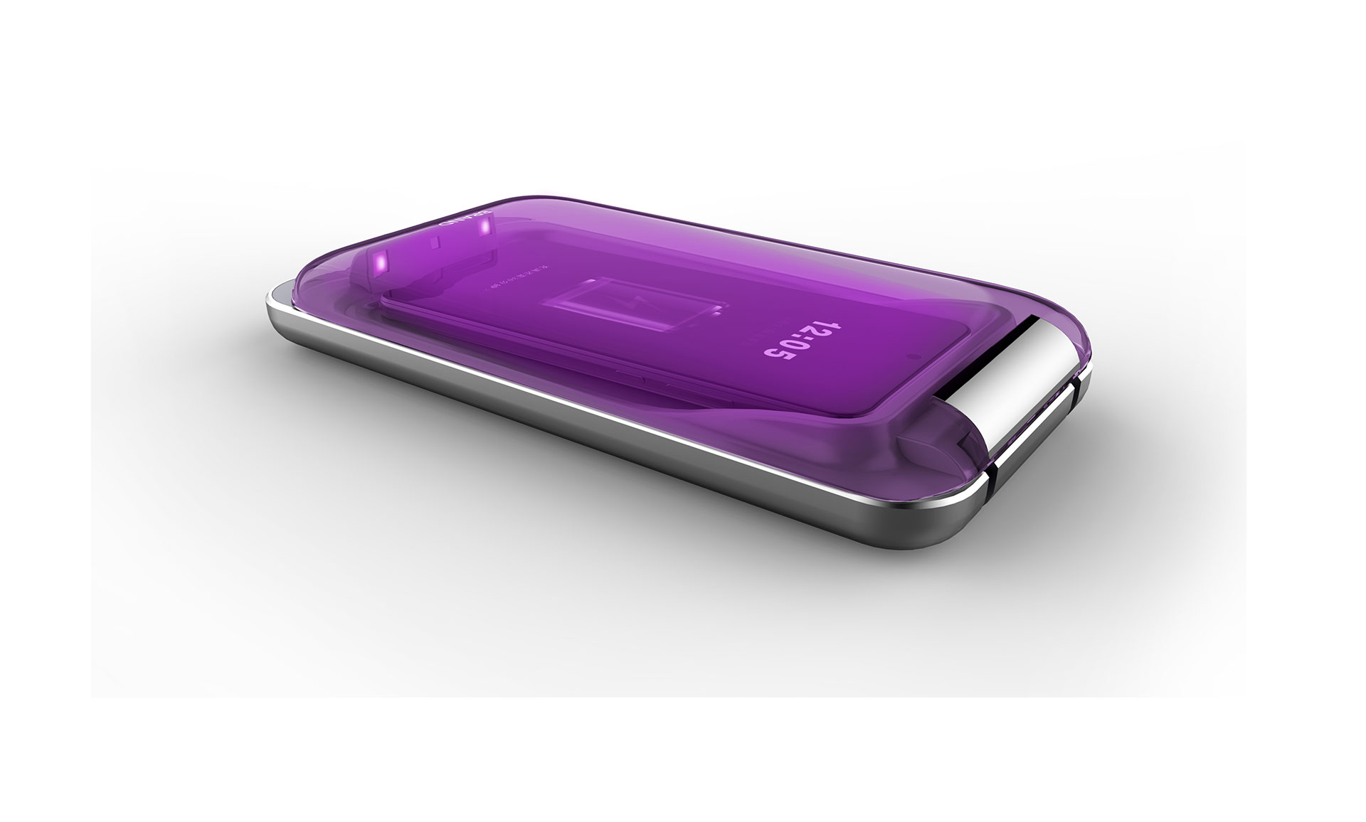 安士宝智能手机无线充电消毒宝设计